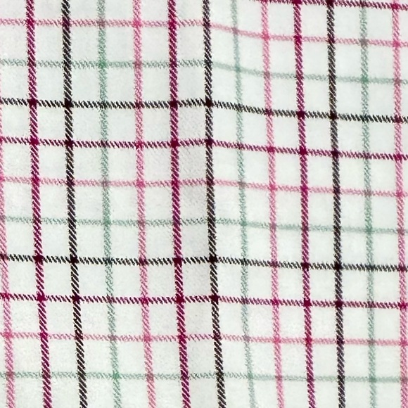 Men’s Faconnable Classique check plaid shirt casual chest pocket France sz large - Picture 5 of 7